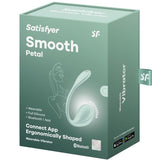 SATISFYER - APPLICATION GRATUITE STIMULATEUR DE POINT G PÉTALE LISSE VERT D'EAU SATISFYER PARTNER