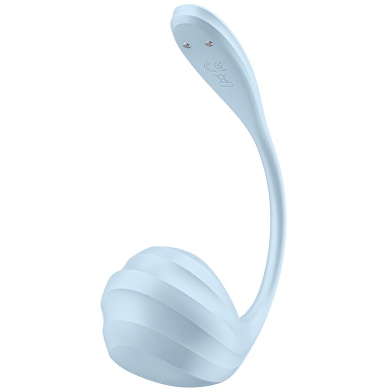 SATISFYER - APPLICATION GRATUITE STIMULATEUR DE POINT G PÉTALE LISSE BLEU CIEL SATISFYER PARTNER