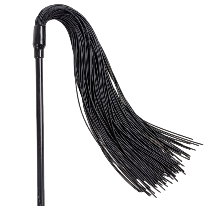 SECRET PLAY - DUSTER + FOUET NOIR SECRETPLAY 100% FETISH
