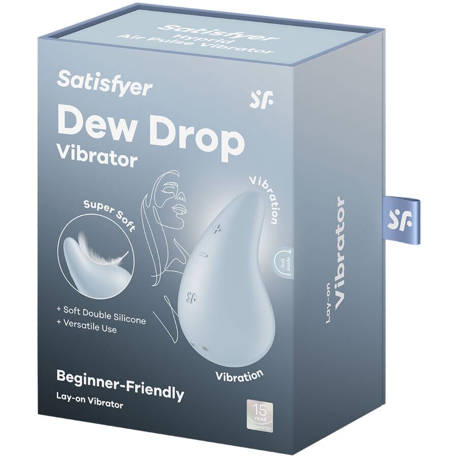 SATISFYER - VIBRATEUR DEW DROP LAY-ON BLEU SATISFYER LAYONS