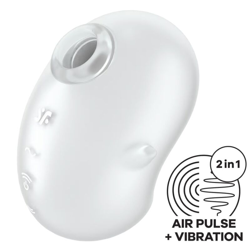 SATISFYER - CUTIE GHOST VIBRATEUR  POSER BLANC SATISFYER LAYONS