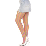 LEG AVENUE - BAS AU CROCHET MULTICOLORE LEG AVENUE HOSIERY