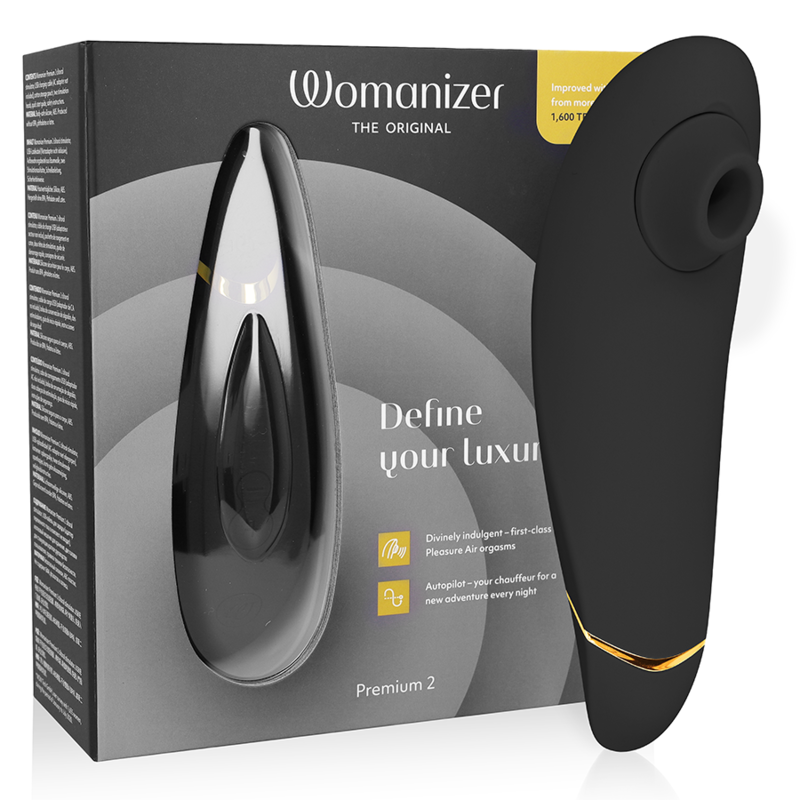 Womanizer Premium 2 – Stimulateur clitoridien – Noir WOMANIZER