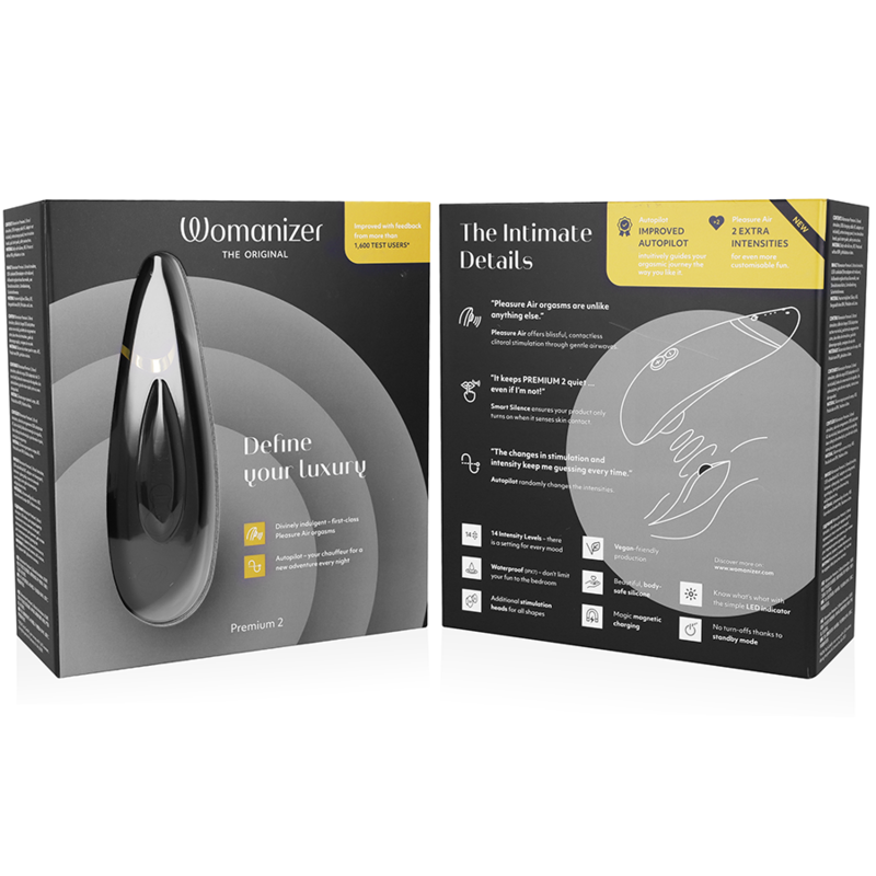 Womanizer Premium 2 – Stimulateur clitoridien – Noir WOMANIZER
