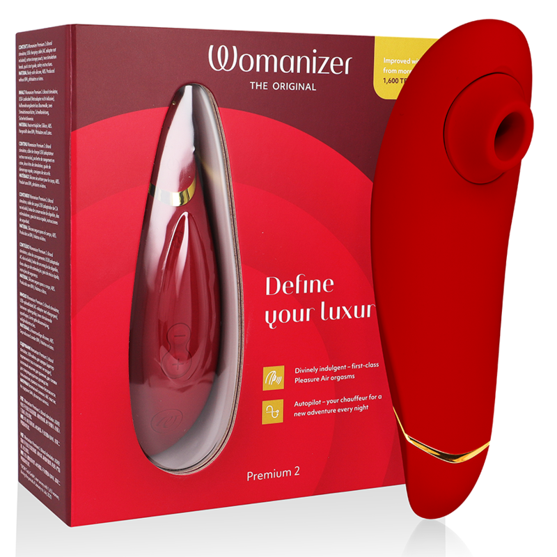 Womanizer Premium 2 – Stimulateur clitoridien – Bordeaux WOMANIZER