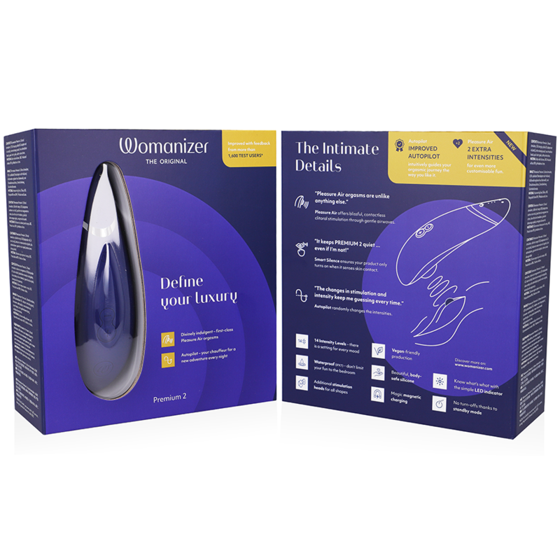 WOMANIZER - STIMULATEUR CLITORAL PREMIUM 2 BLUEBERRY WOMANIZER