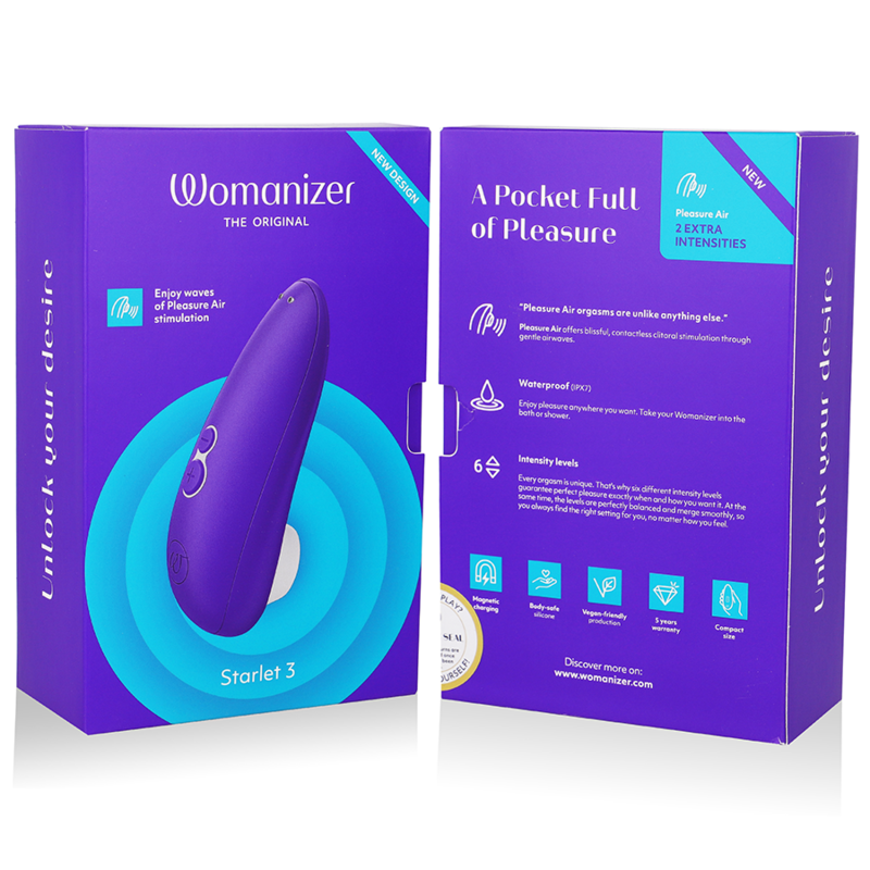 WOMANIZER - STIMULATEUR CLITORAL STARLET 3 INDIGO WOMANIZER
