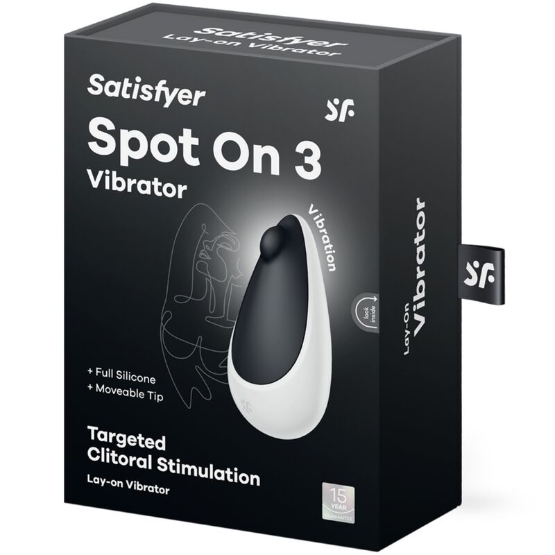 SATISFYER - SPOT ON 3 STIMULATEUR CLITORAL NOIR SATISFYER VIBRATOR