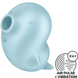 SATISFYER - SASSY SEAL STIMULATEUR ET VIBRATEUR BLEU SATISFYER AIR PULSE