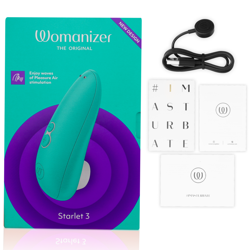 WOMANIZER - STIMULATEUR CLITORAL STARLET 3 TURQUOISE WOMANIZER