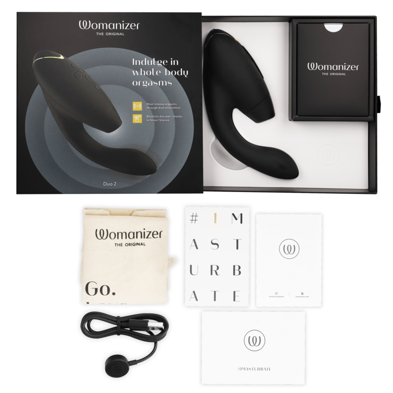 Womanizer Duo 2 – Double stimulateur – Noir WOMANIZER