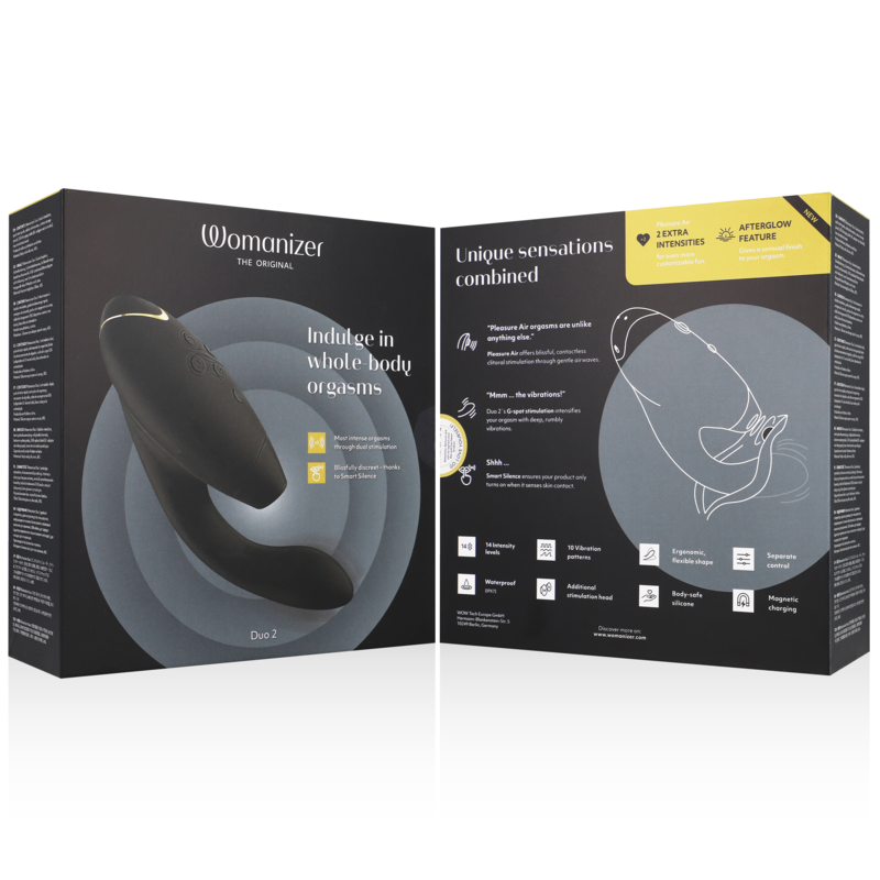 Womanizer Duo 2 – Double stimulateur – Noir WOMANIZER