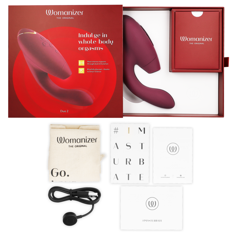 Womanizer Duo 2 – Double stimulateur – Bordeaux WOMANIZER