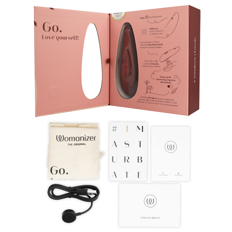 WOMANIZER - STIMULATEUR CLITORAL CLASSIC 2 BORDEAUX WOMANIZER