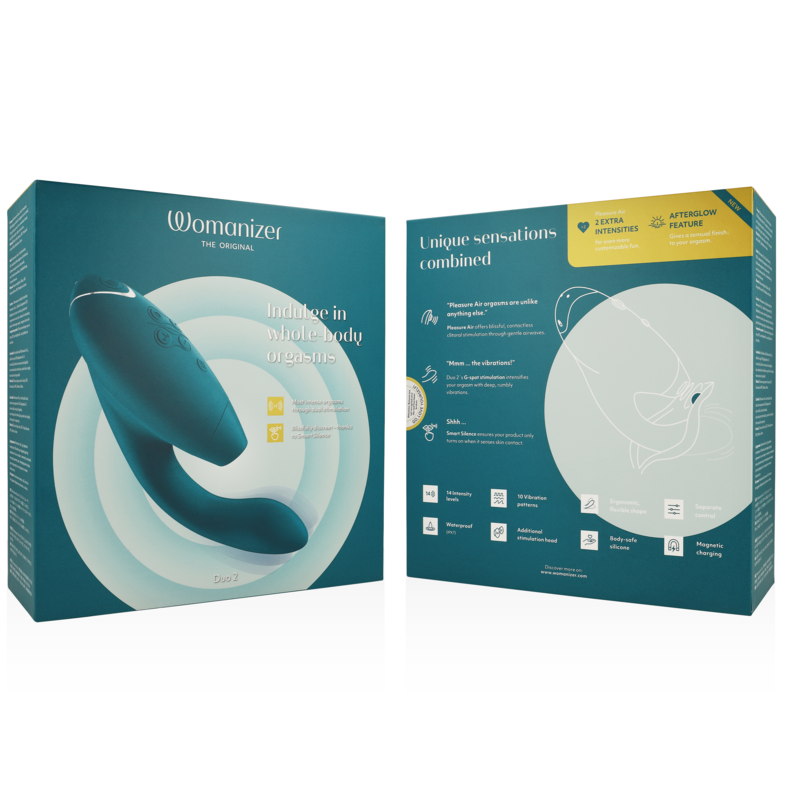 WOMANIZER - DUO 2 STIMULATOR BLEU PÉTROLE WOMANIZER