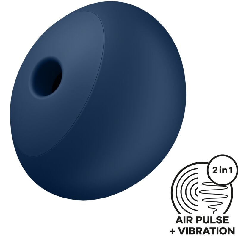 SATISFYER - AIR POWER 4 STIMULATEUR & VIBRATEUR 12 VIBRATIONS BLEU SATISFYER AIR PULSE