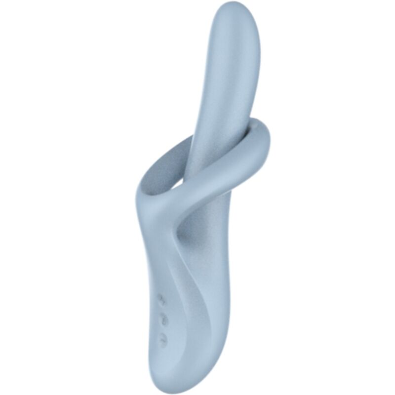SATISFYER - HEAT FLEX 4 VIBRATEUR EFFET CHALEUREUX 12 VIBRATIONS BLEU SATISFYER VIBRATOR