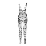 PASSION - BS 102 BODYSTOCKING BLANC TAILLE UNIQUE PASSION WOMAN BODYSTOCKINGS