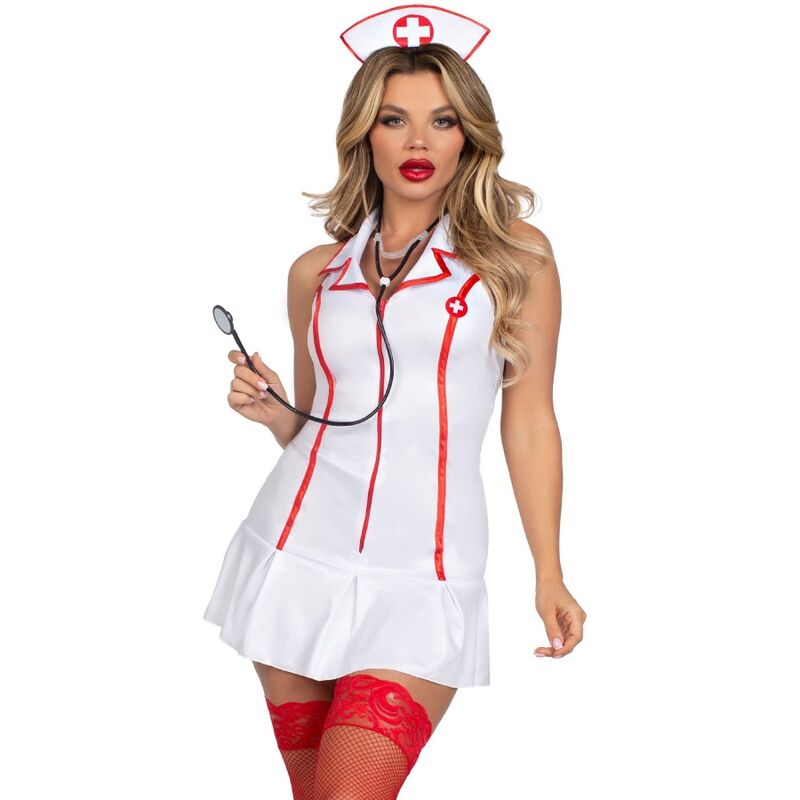 LEG AVENUE - COSTUME D'INFIRMIÈRE EN CHEF BLANC S/M LEG AVENUE COSTUMES