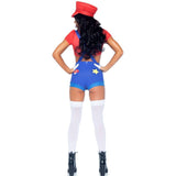 LEG AVENUE - COSTUME SEXY MARIO BROS ROUGE/BLEU S LEG AVENUE COSTUMES