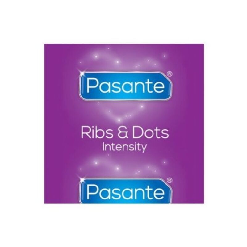 PASANTE - PRÉSERVATIFS INTENSITÉ RIBS & DOTS 144 UNITÉS PASANTE
