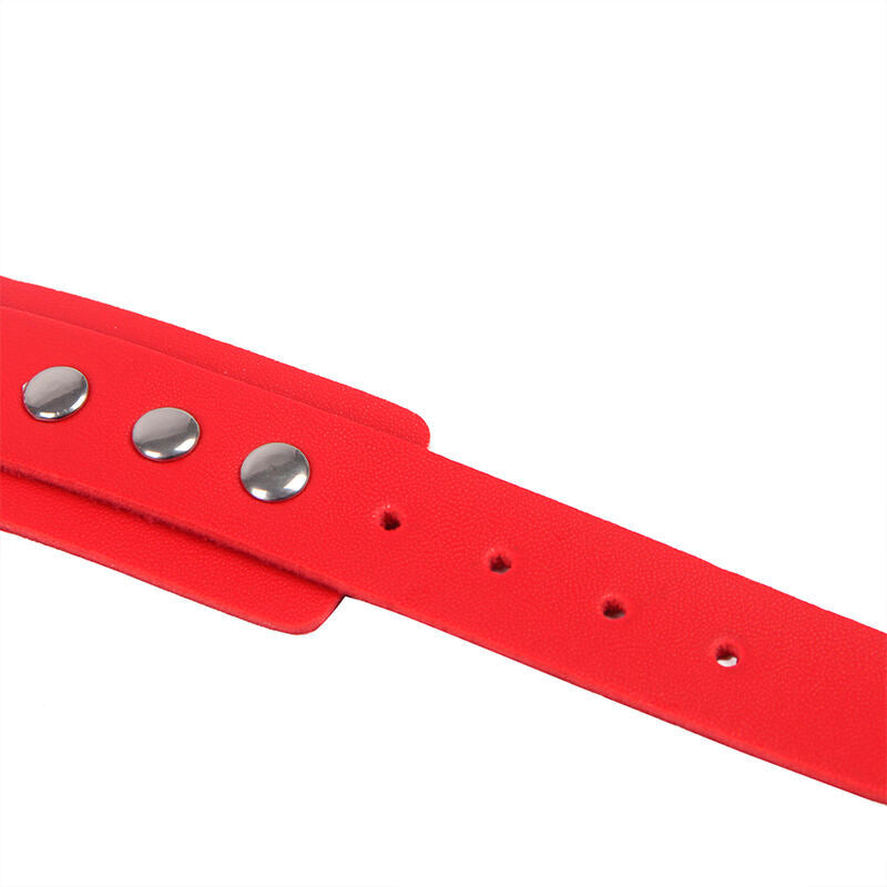 SUBBLIME - 953706 MENOTTES AVEC CEINTURE DE BONDAGE ROUGE TAILLE UNIQUE SUBBLIME FETISH