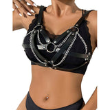 SUBBLIME - 953713 CEINTURE PUNK BONDAGE BOUCLE MÉTAL NOIRE TAILLE UNIQUE SUBBLIME FETISH