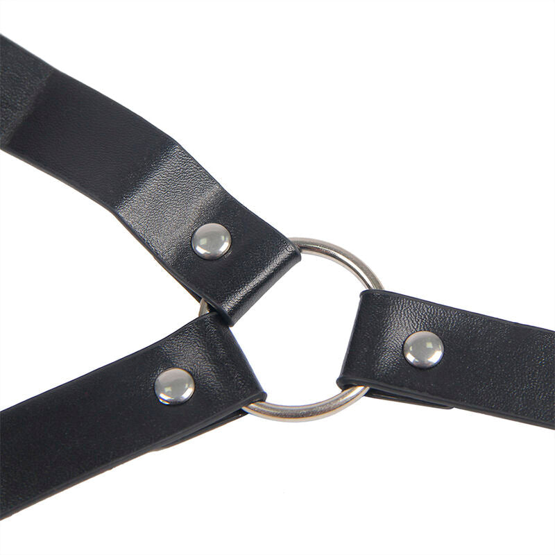 SUBBLIME - 953720 PINCES À SEINS EN CUIR BONDAGE NOIRES TAILLE UNIQUE SUBBLIME FETISH