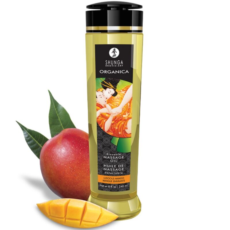 SHUNGA Mangue - Huile de massage bio 240 ml — vue 1