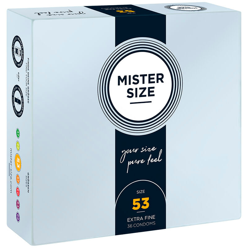 Mister Size 53 mm - Préservatifs taille M, boîte de 36 — vue 1