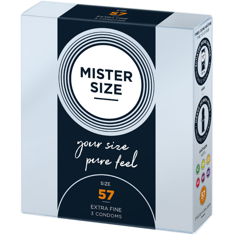 MISTER SIZE - PRÉSERVATIF TAILLE L 57 MM (3 UNITÉS) MISTER SIZE