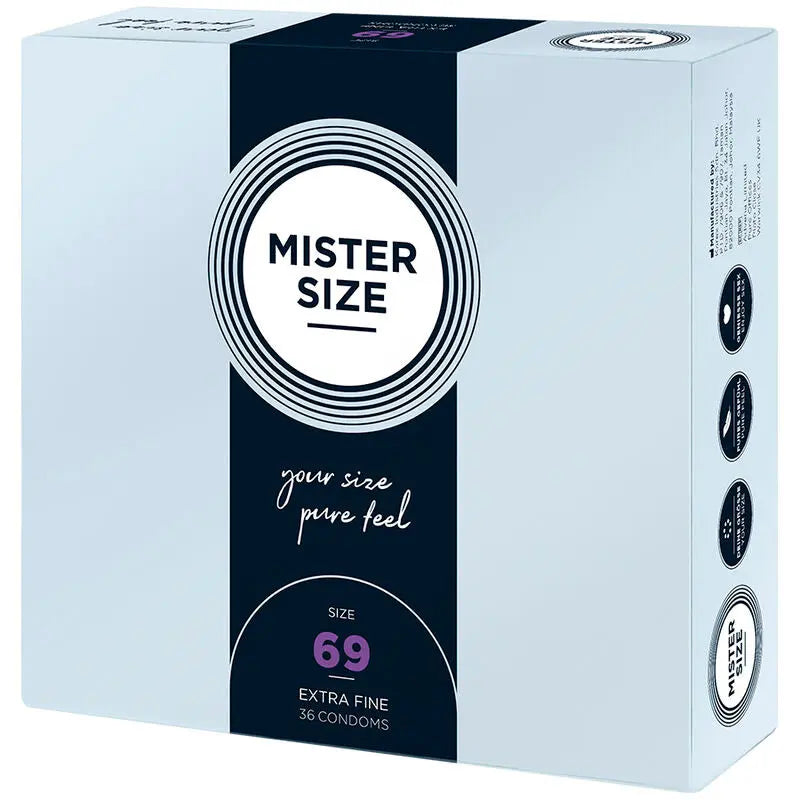 MISTER SIZE - PRÉSERVATIFS TAILLE XXXL 69 MM (36 UNITÉS) MISTER SIZE