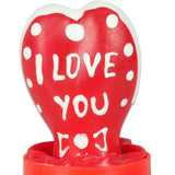 CONDOMERIE - PRÉSERVATIFS FANTAISIE PEINTS À LA MAIN EN FORME DE CŒUR - JE T'AIME MODÈLE 2 CONDOMERIE