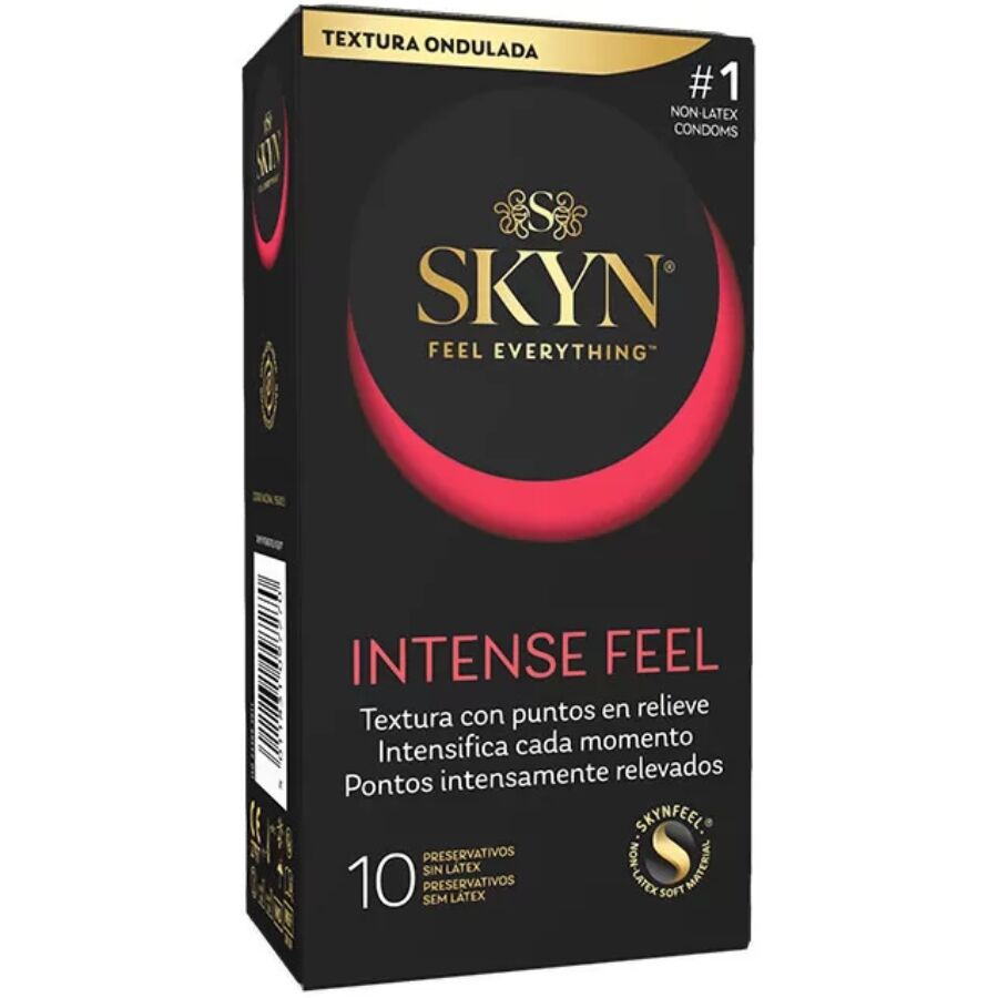 SKYN Intense Feel - Préservatifs sans latex texturés, boîte de 10 — vue 1