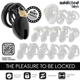 ADDICTED TOYS LOCKED - CAGE À PÉNIS INTERDITE 10 CM ADDICTED TOYS LOCKED