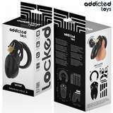 ADDICTED TOYS LOCKED - CAGE À PÉNIS OBSIDIAN HOLD TAILLE M ADDICTED TOYS LOCKED