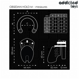 ADDICTED TOYS LOCKED - CAGE À PÉNIS OBSIDIAN HOLD TAILLE M ADDICTED TOYS LOCKED