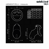 ADDICTED TOYS LOCKED - MINDNIGHT CELL CAGE À PÉNIS TAILLE L ADDICTED TOYS LOCKED