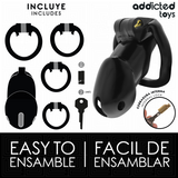 ADDICTED TOYS LOCKED - MINDNIGHT CELL CAGE À PÉNIS TAILLE L ADDICTED TOYS LOCKED
