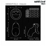 ADDICTED TOYS LOCKED - MINDNIGHT CELL CAGE À PÉNIS TAILLE S ADDICTED TOYS LOCKED
