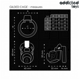ADDICTED TOYS LOCKED - CAGE À PÉNIS GILDEN CAGE 8,5 CM ADDICTED TOYS LOCKED