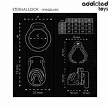 ADDICTED TOYS LOCKED - CAGE À PÉNIS À VERROUILLAGE ÉTERNEL 9 CM ADDICTED TOYS LOCKED