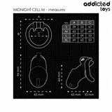 ADDICTED TOYS LOCKED - MINDNIGHT CELL CAGE À PÉNIS TAILLE M ADDICTED TOYS LOCKED