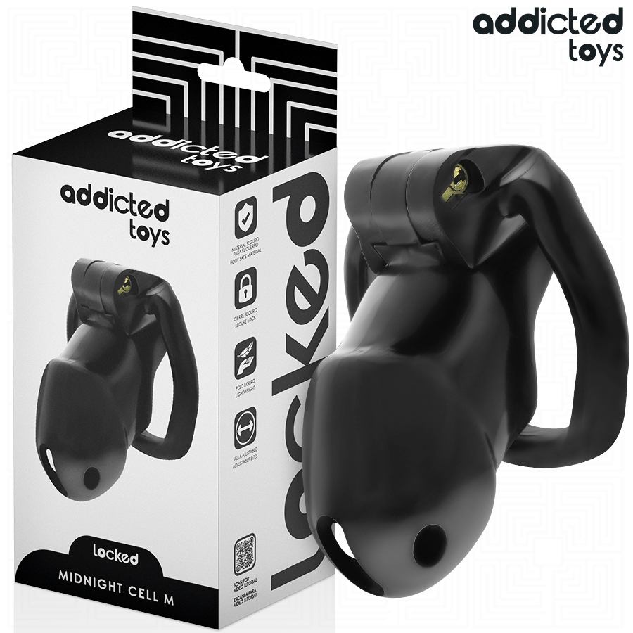 ADDICTED TOYS LOCKED - MINDNIGHT CELL CAGE À PÉNIS TAILLE M ADDICTED TOYS LOCKED