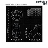 ADDICTED TOYS LOCKED - CAGE À PÉNIS UNBROKEN DEN 9,8 CM ADDICTED TOYS LOCKED