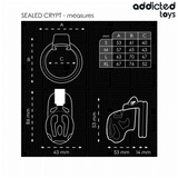 ADDICTED TOYS LOCKED - À PÉNIS CRYPTÉE VERROUILLÉE ET SCELLÉE 8 CM ADDICTED TOYS LOCKED