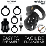 ADDICTED TOYS LOCKED - CAGE À PÉNIS SILENCIEUSE 7,5 CM ADDICTED TOYS LOCKED
