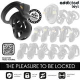 ADDICTED TOYS LOCKED - CAGE À PÉNIS SILENCIEUSE 7,5 CM ADDICTED TOYS LOCKED