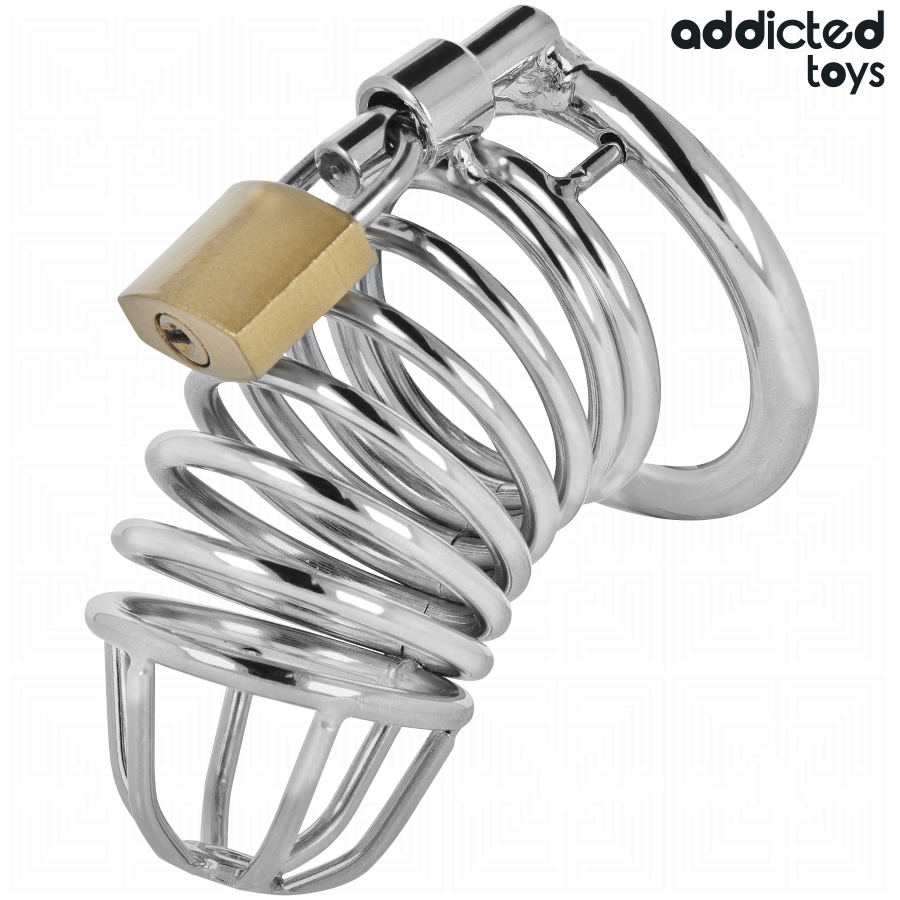 ADDICTED TOYS LOCKED - CAGE À PÉNIS EN MÉTAL IRON CELL TAILLE M ADDICTED TOYS LOCKED