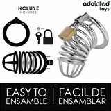 ADDICTED TOYS LOCKED - CAGE À PÉNIS EN MÉTAL IRON CELL TAILLE M ADDICTED TOYS LOCKED